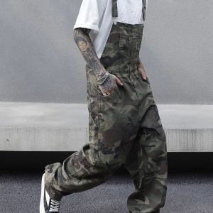 Camo overalls with military‑inspired toughness